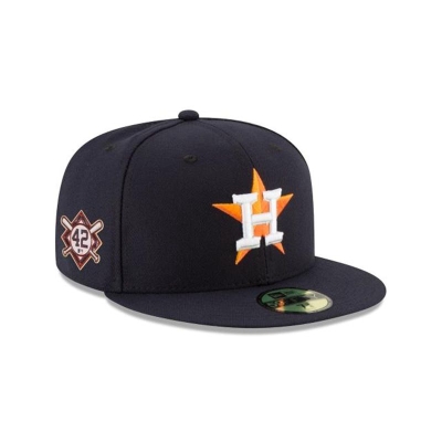 Sapca New Era Houston Astros MLB Jackie Robinson Day 59FIFTY Fitted - Albastri